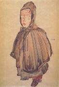 Egon Schiele Girl with Hood (mk12) china oil painting artist